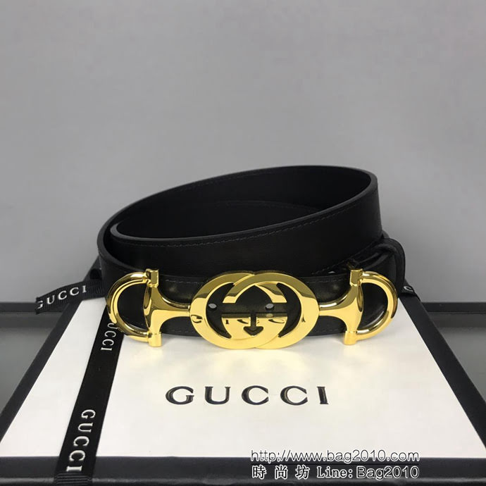 GUCCI古馳 官網新款 正品規格 原單品質 蜂巢底原版扣 雙G馬銜扣 時尚百搭款皮帶  xfp1316